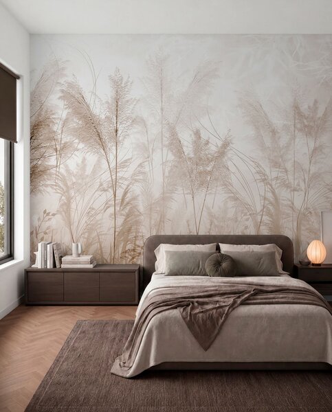 Tapet Plante înalte în culori pastelate, Fototapet Pentru Copii, u93903d2 : Uwalls.ro