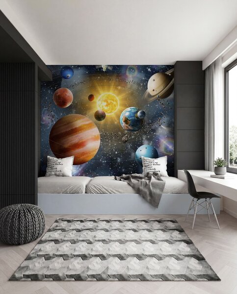 Tapet Fascinant spațiu, sistem solar, Fototapet Designer, u97222d1 : Uwalls.ro