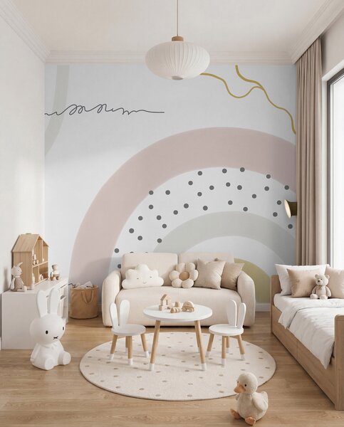 Tapet Curcubeu, Fototapet Pentru Copii, Rainbow pentru copiilor, u99373 : Uwalls.ro