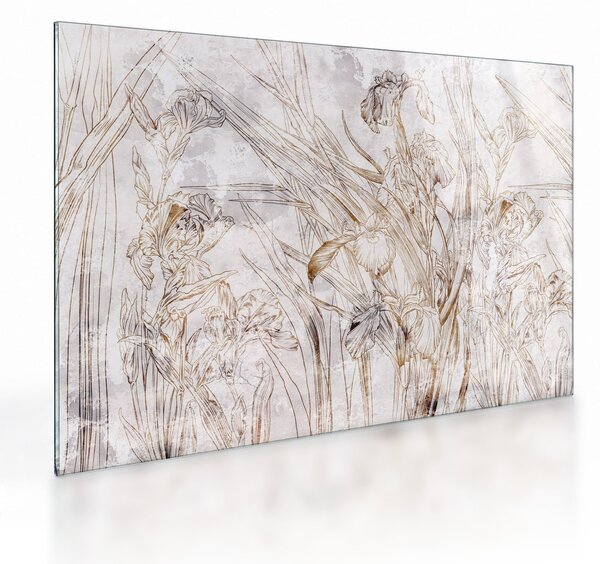 Tablou pe sticlă - Iris (70x50 cm)