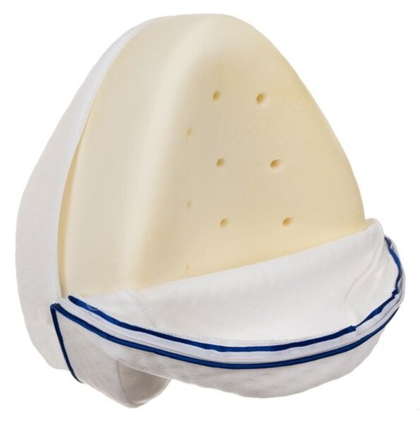 Perna ortopedica genunchi si picioare memory foam cu ventilatie, husa