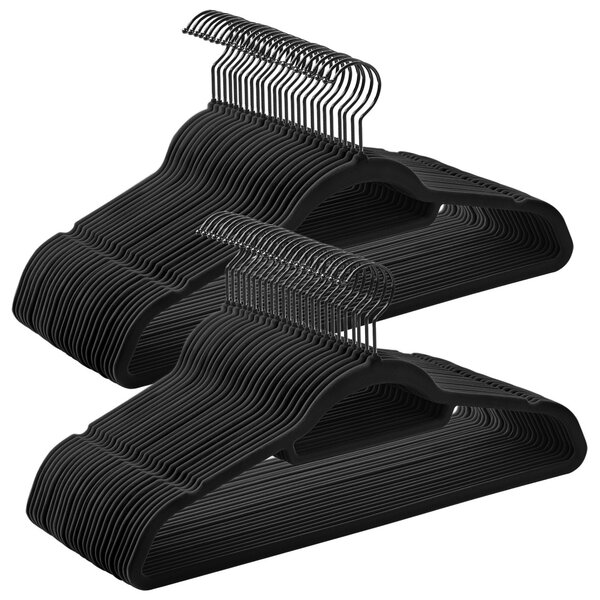 Set 50 buc. Umerase Songmics Negru 43.5x22.5x0.6 cm