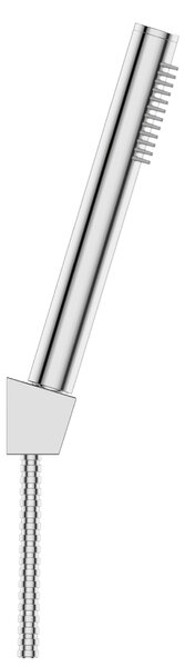 Invena Alonia, set de duș manual, cu 1 funcție, cromat, INV-AU-70-M01-V