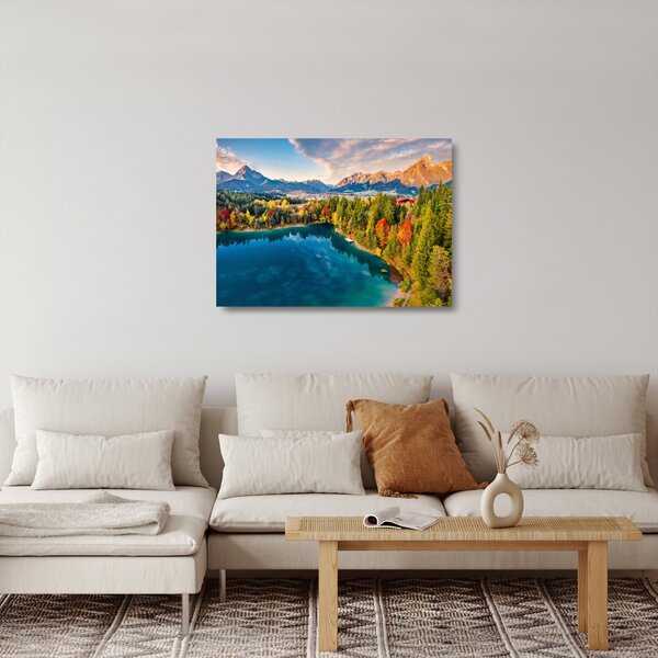 Tablou pe sticlă - Lacul Urisee, Austria (70x50 cm)