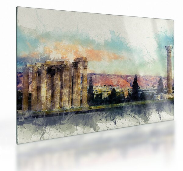 Tablou pe sticlă - Acropole, Atena, Grecia (70x50 cm)