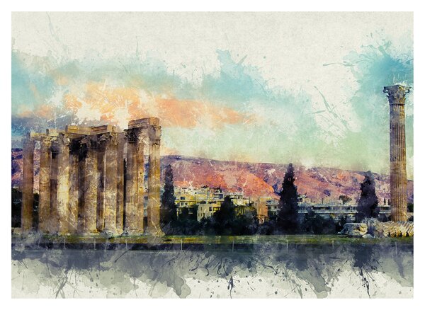 Tablou pe sticlă - Acropole, Atena, Grecia (70x50 cm)