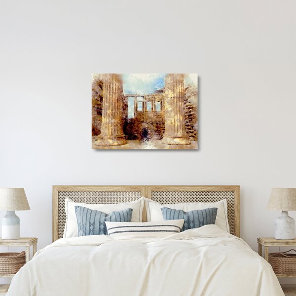 Tablou pe sticlă - Erechtheion, Atena, Grecia (70x50 cm)