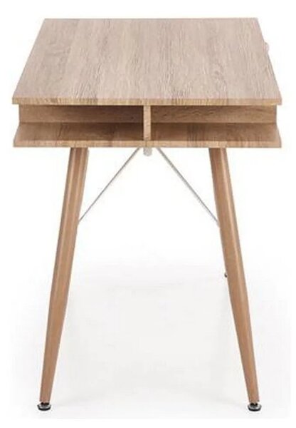 Birou B34, stejar sonoma/alb, 120x60x75 cm
