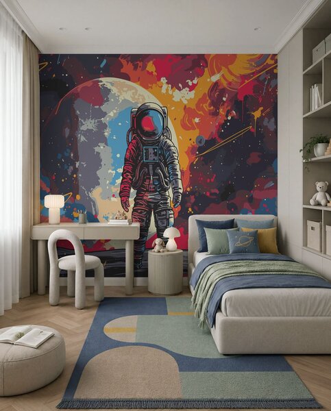 Tapet Astronaut, Fototapet Spaţiu, w08201 : Uwalls.ro