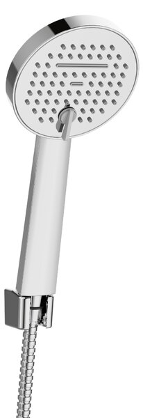 Invena Gabro, set de duș manual cu 1 punct, 2 funcții, cromat, INV-AU-3P-M01-V