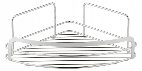 BISK Erga NIAGARA, raft de colț 222x222x90mm, cromat, ERG-08434