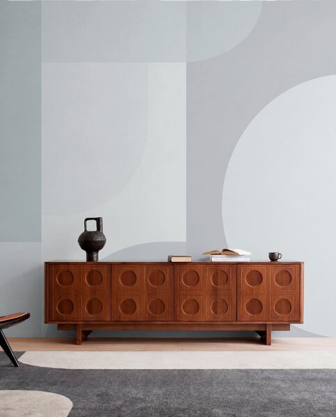 Tapet Minimalism elegant cu geometrie, Fototapet Abstract, w01500v2 : Uwalls.ro
