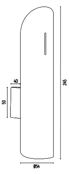 Argon Akron Plus lampă de perete 2x6 W auriu 7177