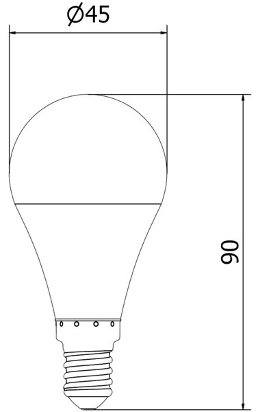Mexen Nova, Bec LED E14, G45, 8W, neutru - 4000K, 840 lm - L101-E14-0840-01