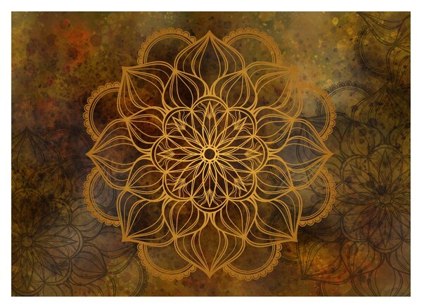 Tablou pe sticlă - Mandala bucuriei (70x50 cm)