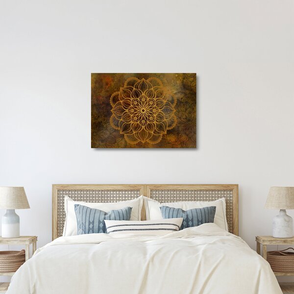 Tablou pe sticlă - Mandala bucuriei (70x50 cm)