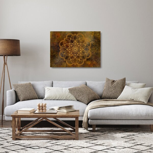Tablou pe sticlă - Mandala bucuriei (70x50 cm)