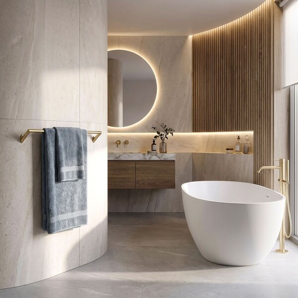 Cuier de baie Will Brush Gold