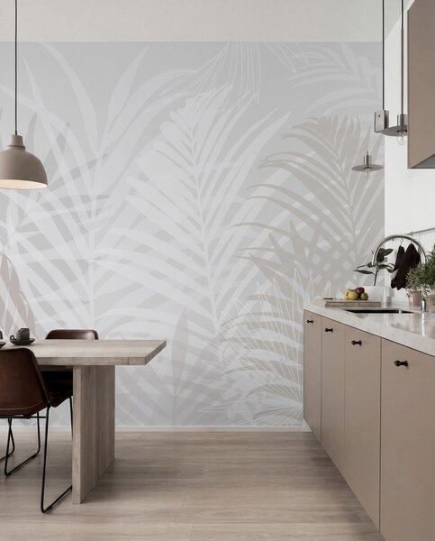 Tapet Frunze tropicale la modă, Fototapet 3D, Fototapet 3D Frunze, w02026 : Uwalls.ro