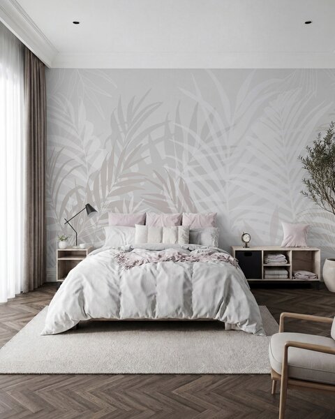 Tapet Frunze tropicale la modă, Fototapet 3D, Fototapet 3D Frunze, w02026 : Uwalls.ro