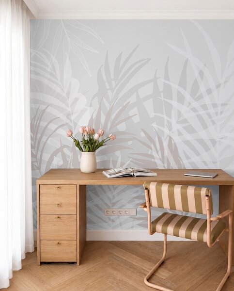 Tapet Frunze tropicale la modă, Fototapet 3D, Fototapet 3D Frunze, w02026 : Uwalls.ro