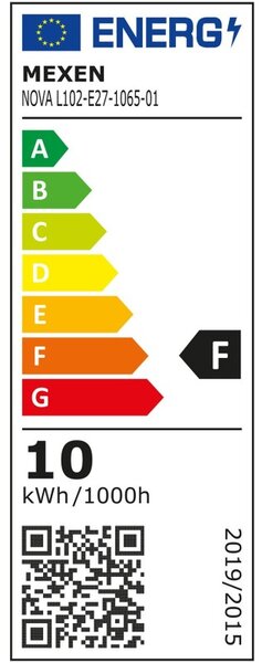Mexen Nova, Bec LED E27, C37, 10W, Rece - 6500K, 1055 lm - L102-E27-1065-01