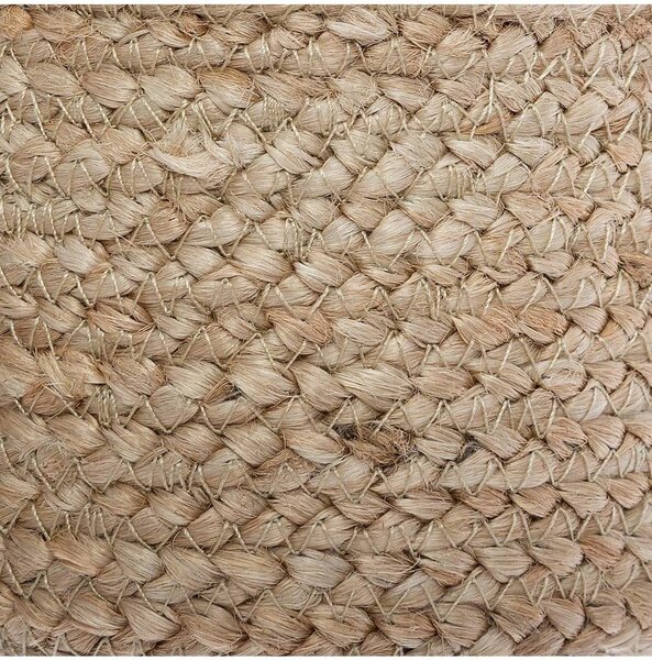 Cosuri rotunde din iuta SEAGRASS set 3 buc, alb