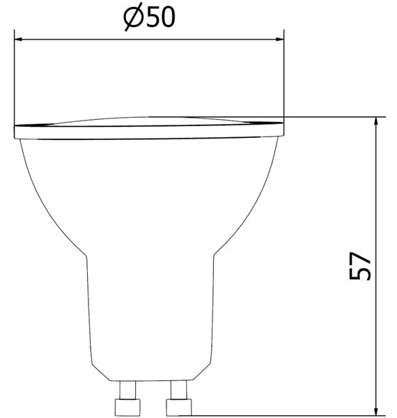 Mexen Nova, Bec LED GU10, 1.5 W, lumină caldă - 3000K, 158 lm - L107-GU10-0130-01