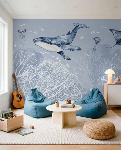 Tapet Minuni subacvatice ale vieții marine, Fototapet Marea, w00848 : Uwalls.ro