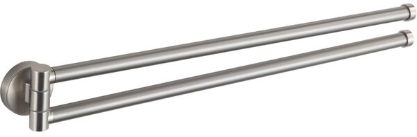 Mexen Remo, suport rotativ pentru prosoape cu 2 brațe, oțel periat, 70507255-97