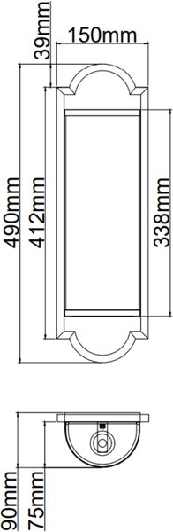 Open Design Libero lampă de perete 2x12 W negru-auriu OR84535