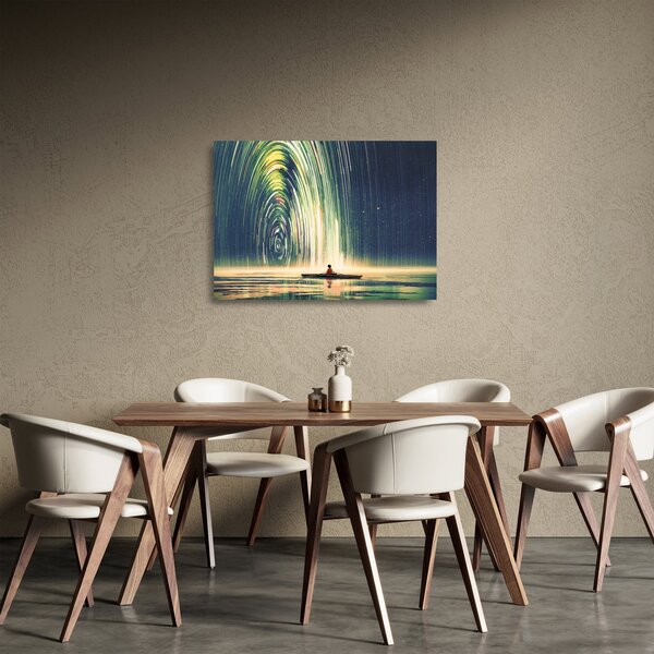 Tablou pe sticlă - Centrul Universului (70x50 cm)