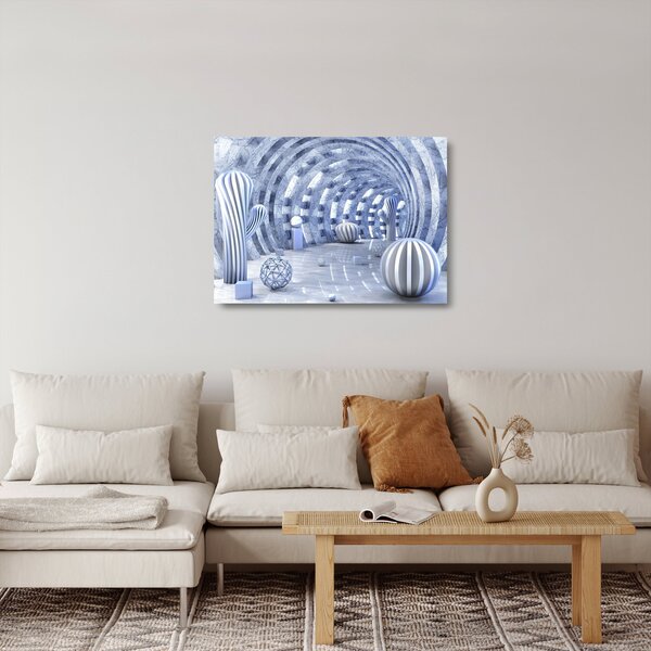 Tablou pe sticlă - 3D Abstract (70x50 cm)