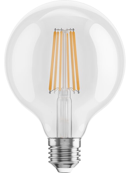 Mexen Vintis, Bec LED E27, G95, 10W, Cald - 2700K, 1320 lm, transparent - L157-E27-1027-00