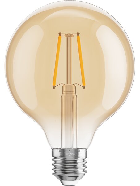 Mexen Vintis, Bec LED E27, G95, 2W, Cald - 2200K, 180 lm, chihlimbar - L157-E27-0222-50