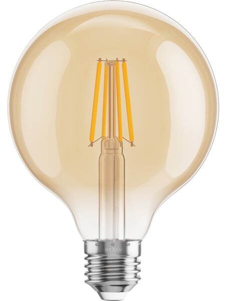 Mexen Vintis, Bec LED E27, G95, 4W, Cald - 2200K, 400 lm, chihlimbar - L157-E27-0422-50