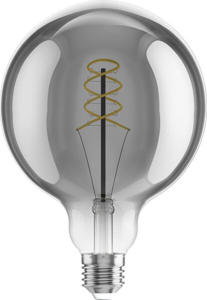 Mexen Vintis, Bec LED spiralat E27, G125, 8W, Cald - 2200K, 450 lm, fumuriu - L168-E27-0822-70