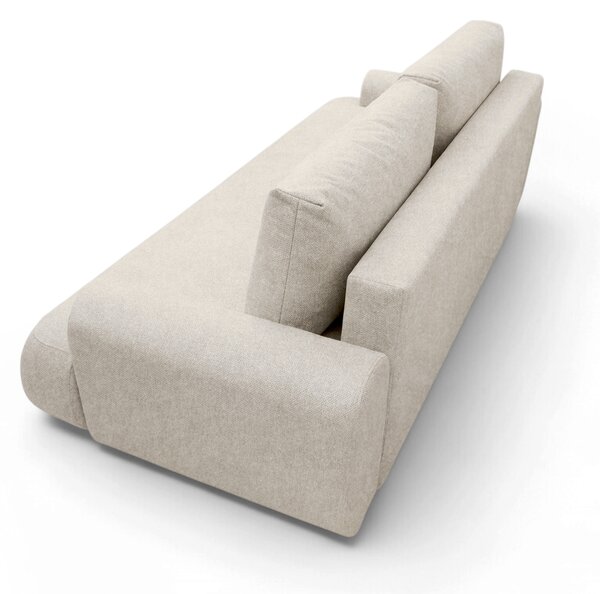 Canapea extensibilă pentru dormit Lotulis - chenille bej deschis Vibe 06