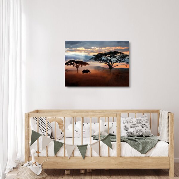 Tablou pe sticlă - Parcul Național Serengeti, Tanzania, Africa (70x50 cm)
