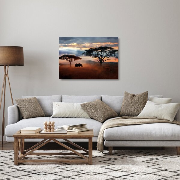 Tablou pe sticlă - Parcul Național Serengeti, Tanzania, Africa (70x50 cm)