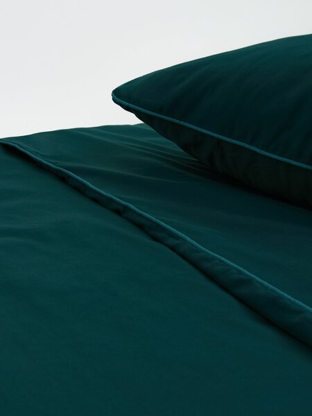 Sinsay - Lenjerie de pat din satin 200x220 - albastru-verzui