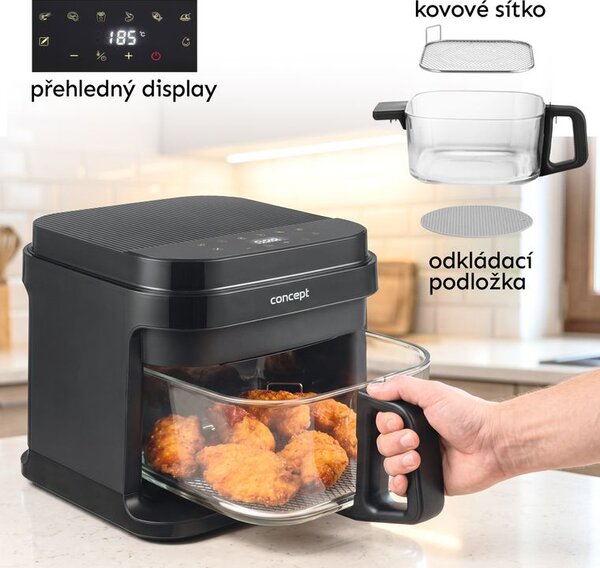 Friteuză cu aer cald GLASS & FAST Concept