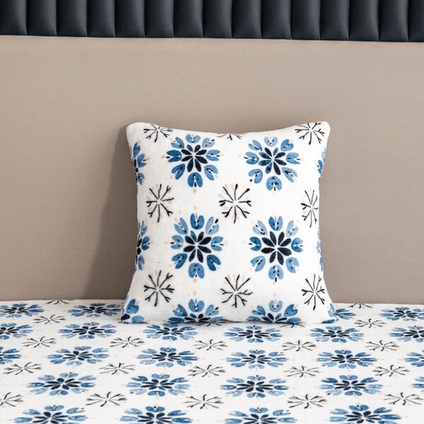 Fata de perna Cocolino microplus ICY FLAKES 45x45 cm, albă