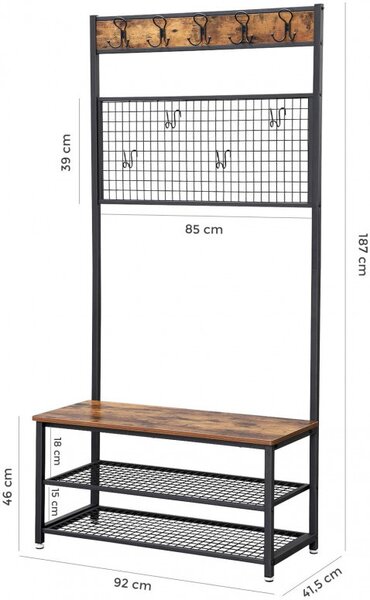 Cuier Vasagle, 92x41.5x187cm