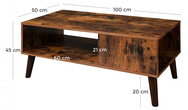 Masuta de Cafea Vasagle, 100x50x45cm