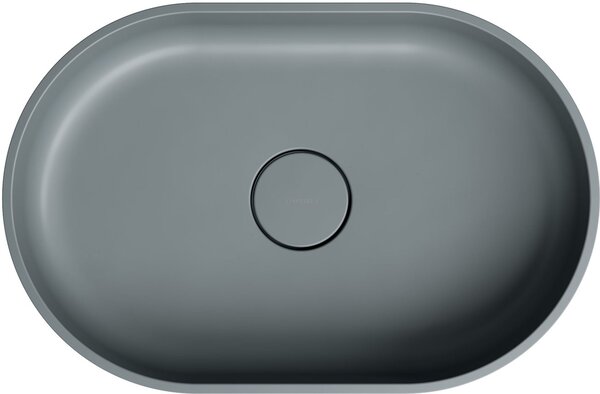 Omnires Ovo M+ lavoar 55x36 cm ovale de blat gri/piatră mat OVOUNAG