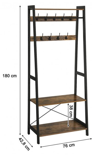 Cuier Vasagle, 76x(22.5-42.8)x180cm