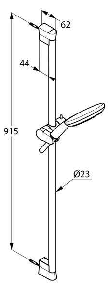 Kludi Freshline set de duș perete crom 6794005-00