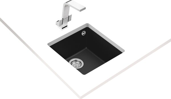 Teka Square chiuveta tegranit 44x44 cm negru 115230025
