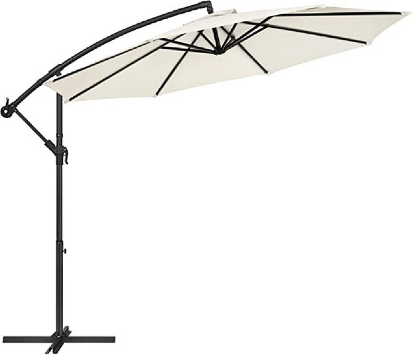 Umbrela de soare, Songmics, 300 cm, UPF 50+, Bej